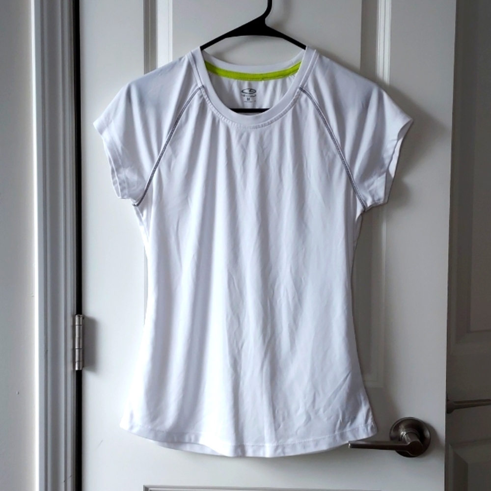 Champion short sleeve tee white black medium